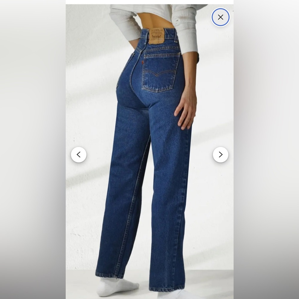 Levi's 505 vintage Relaxed Fit Jeans in Deep Indigo, Sz 26x26